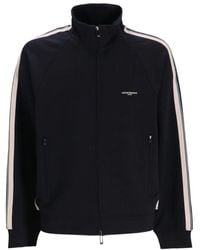 Emporio Armani - Logo Cotton Zippe Sweatshirt - Lyst