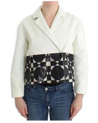 Andrea Pompilio Cropped Leather Jacket - Zwart