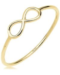 Elli Jewelry - Oneindigheid Gouden Ring Statement Sieraden - Lyst
