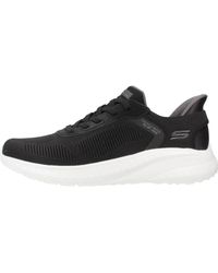Skechers - Schoenen ,Zwart ,Slip-Ins: Bobs Sport Squad Chaos - Lyst