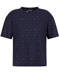 Emporio Armani - Camiseta devoré con motivo de águila - Lyst