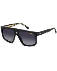 Carrera - Matt schwarze sonnenbrille mit dunkelgrau getönten gläsern - Lyst