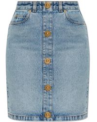 Balmain - Denim Skirts - Lyst