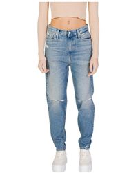 Calvin Klein - Mom jeans aus recycelter baumwolle - Lyst