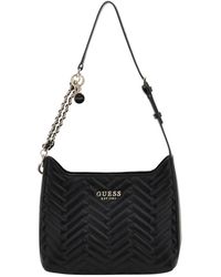 Guess - Schwarze synthetische handtasche - Lyst