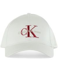 Calvin Klein - Cappello in cotone con ricamo logo frontale - Lyst