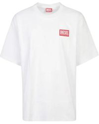 DIESEL - Weiße t-shirts und polos - Lyst