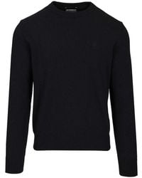 Emporio Armani - Round-Neck Knitwear - Lyst