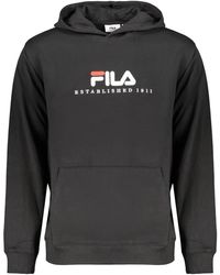 Fila - Hoodies & Sweatvesten ,Zwart ,Katoen Valsera Hoodie - Lyst