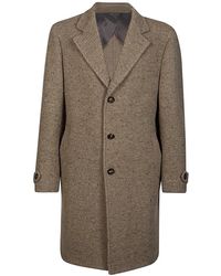 Eleventy - Jassen ,Bruin ,Wol Kasjmierwol Single-Breasted Jas - Lyst