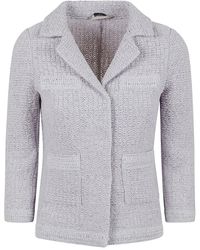 Charlott - Graue Jacke Für Frauen Stylische Passform - Lyst