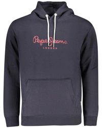 Pepe Jeans - Blauwe Katoenen Sweater Macbeth Hoodie - Lyst