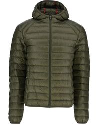 J.O.T.T - Jassen ,Groen ,Leer Klassieke Mat Donsjas - Lyst