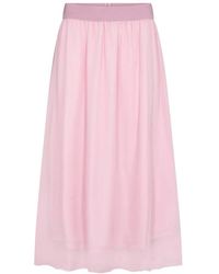 Saint Tropez - Rokken ,Roze ,Polyester Coral Sz Skirt - Lyst