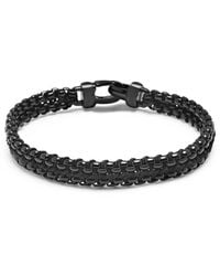 Nialaya - Total Woven 8Mm Box Chain Armband - Lyst