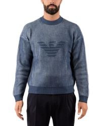 Emporio Armani - Round-Neck Knitwear - Lyst