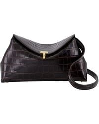 TOTEME - Bruin Leren T-Lock Pouch - Lyst