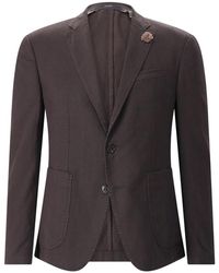 Joop! - Jassen ,Bruin ,Katoen Slim-Fit Blazer - Lyst