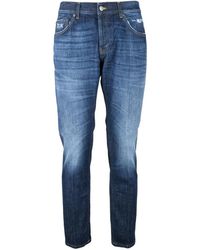 Dondup - Slim Fit Jeans Met Knoopsluiting - Lyst