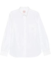 Brain Dead - Overhemden ,Wit ,Katoen California Selvedge Oxford Button Up Shirt - Lyst
