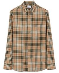 Burberry - Simson Vintage Check-Pattern Cotton Shirt - Lyst