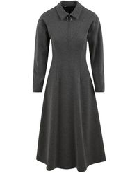 Beatrice B. - Kleedjes ,Grijs ,Fleece Jurk Model 24Fa 6327 - Lyst