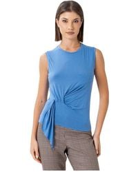Kocca - Tops ,Blauw ,Chic Slim Fit T-Shirt - Lyst
