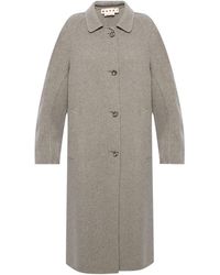 Marni Cashmere Coat - Grijs