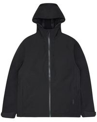Rains - Jassen ,Zwart ,Urban Softshell Jas Met Waterdichte Afwerking - Lyst