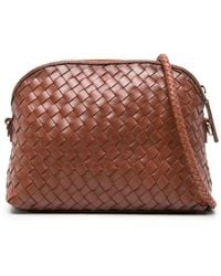 Dragon Diffusion - Tassen ,Bruin ,Leer Chunky Fellini Handgeweven Crossbody Tas - Lyst