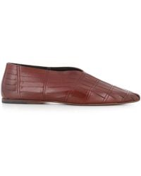 Pantanetti - Braune Flache Ballerinas - Lyst