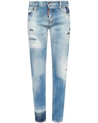 DSquared² 'anniversary Jean' Raw Edge Jeans - Blauw