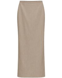 MARSĒM - Lange Rechte Maxi Rok - Lyst