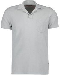Orlebar Brown - Terry cotton polo shirt solid color - Lyst