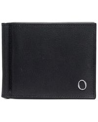 Orciani - Portafoglio in pelle nera con placca logo - Lyst