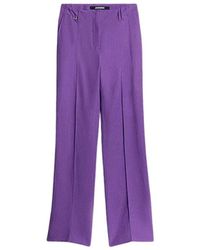 Jacquemus - Broeken ,Paars ,Linnen Le Pantalon Cordao - Lyst