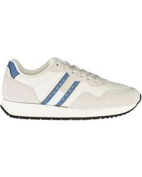 Tommy Hilfiger - Weiße Leder Herren Sneaker - Lyst