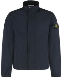 Stone Island - Jassen ,Blauw ,Nylon Nylon Smerigliato Field Jacket - Lyst