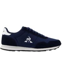 Le Coq Sportif - Blaue casual wildleder sneakers - Lyst