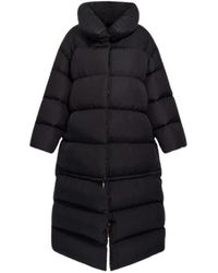 Roberto Cavalli - Jassen ,Zwart ,Polyester Gewatteerde Pufferjas Met Hoge Kraag - Lyst