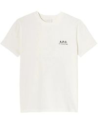A.P.C. - T-Shirt Met Ronde Hals - Lyst