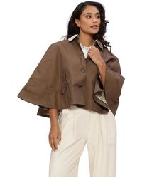 Y.A.S - Jassen ,Bruin ,Yasmaloma Korte Trench Cape - Lyst