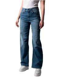 DRYKORN - Mid waist marlene blaue gebrauchte jeans - Lyst
