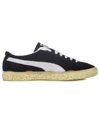 PUMA - Vintage low top sneakers schwarz/weiß/gelb - Lyst