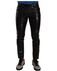 Dolce & Gabbana - Slim-Fit Trousers - Lyst