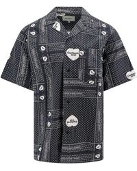 Carhartt - Camicia in cotone stampato con colletto da bowling - Lyst