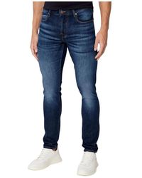 Guess - Jeans ,Blauw ,Denim Slim-Fit Jeans - Lyst