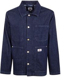 Dickies - Jassen ,Blauw ,Katoen Selvedge Herringbone Barn Jacket - Lyst