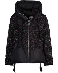 Khrisjoy - Jassen ,Zwart ,Tweed Zwarte Tweed Puffer Jacket - Lyst