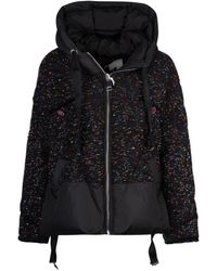 Khrisjoy - Jassen ,Zwart ,Tweed Zwarte Tweed Puffer Jacket - Lyst